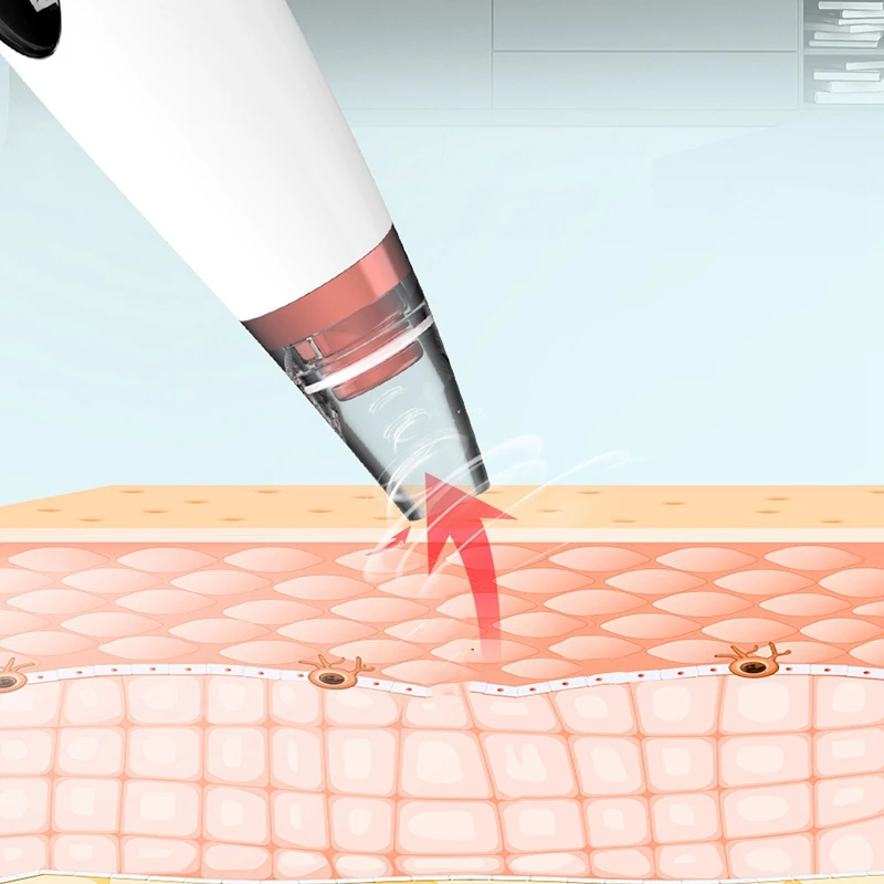 

Hot TOD-6 in 1 Electric Facial Pore Blackhead Vacuum Suction Remove Machine Acne Extractor Facial Pore Cleanser Dead Skin Remove