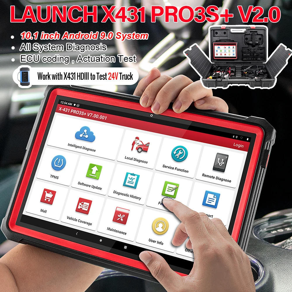 Запуск X431 PRO3S + 10 &quotАвтомобильный профессиональный диагностический сканер