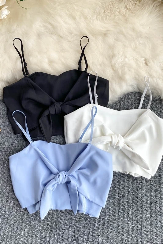 

ZOSOL Ling Elegant Camisole Women's 2020 Summer New Style V-neck Halter Butterfly Bottoming Sleeveless Strapless Bra Top