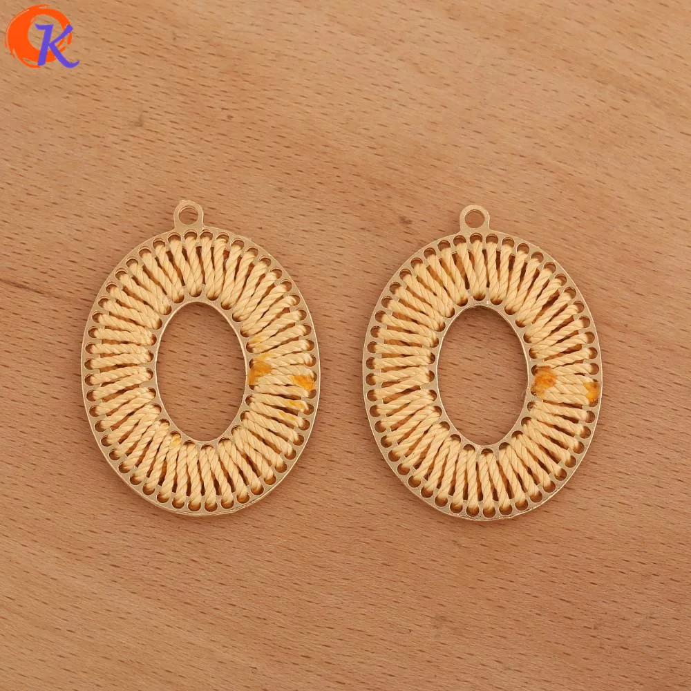 

Cordial Design 30Pcs 32*43MM Jewelry Accessories/Hand Made/Wire Charms/Jewelry Making/Oval Shape/DIY Pendant/Earring Findings