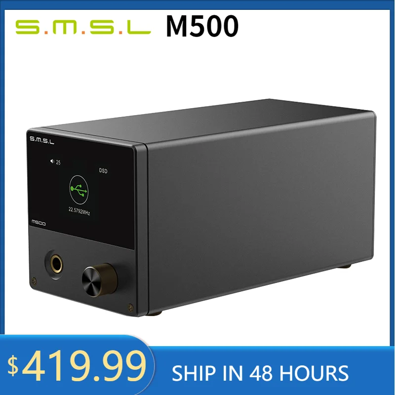 

SMSL M500 DAC MQA ES9038PRO ES9311 XMOS XU-216 32bit 768kHz DSD512 Hi-Res Audio Decoder & Headphone Amplifier