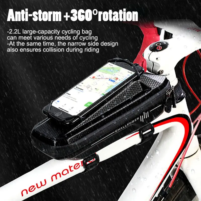 

Большая вместительная жесткая водонепроницаемая сумка для велосипеда, сумка для горного и дорожного велосипеда, передняя рама, сумка на ве...