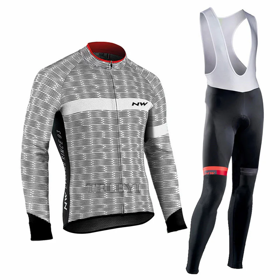 North Wave комплект одежды для велоспорта с длинными рукавами, NW Pro Team Jersey, мужской дышащий костюм, спортивная одежда для езды на горном велосипеде - Цвет: 14