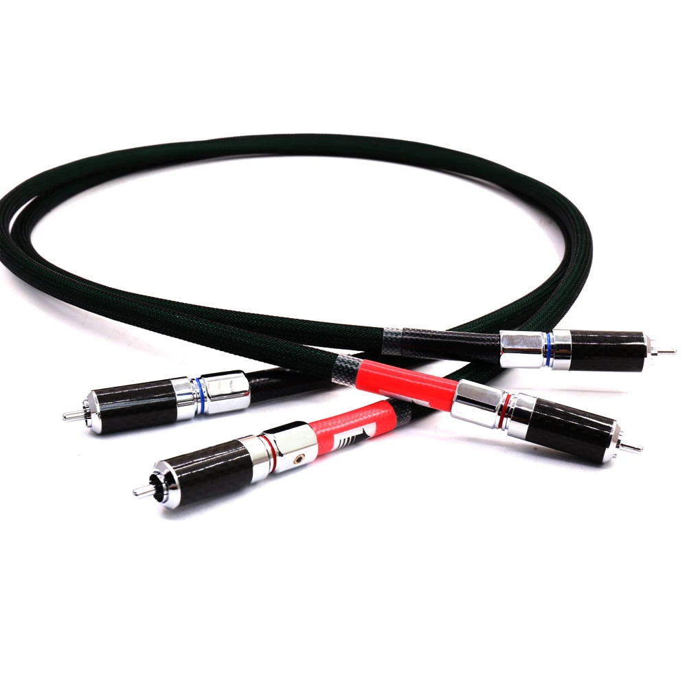 Пара YTER 2328 Hifi RCA кабель Hi end посеребренный 2RCA штекер на штекер|digital cable|siltech cablecoaxial