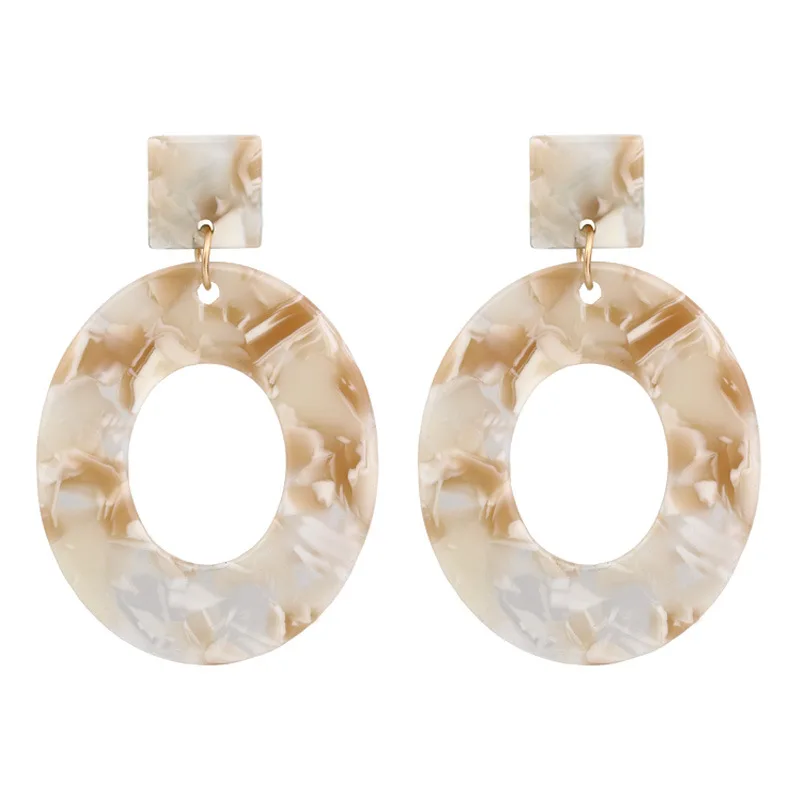 Модные новые серьги в стиле панк ретро модные простые акриловые ацетатные