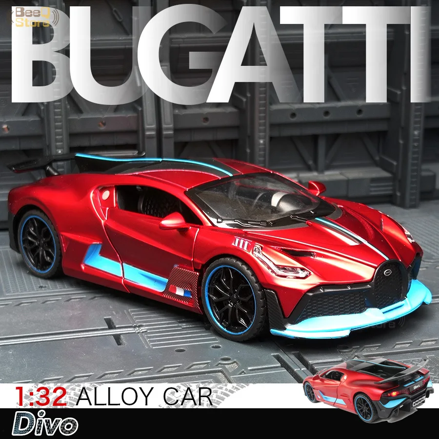 Модель машины BUGATTI Divo из литого сплава 1/32 в масштабе 1:32 коллекционная машина