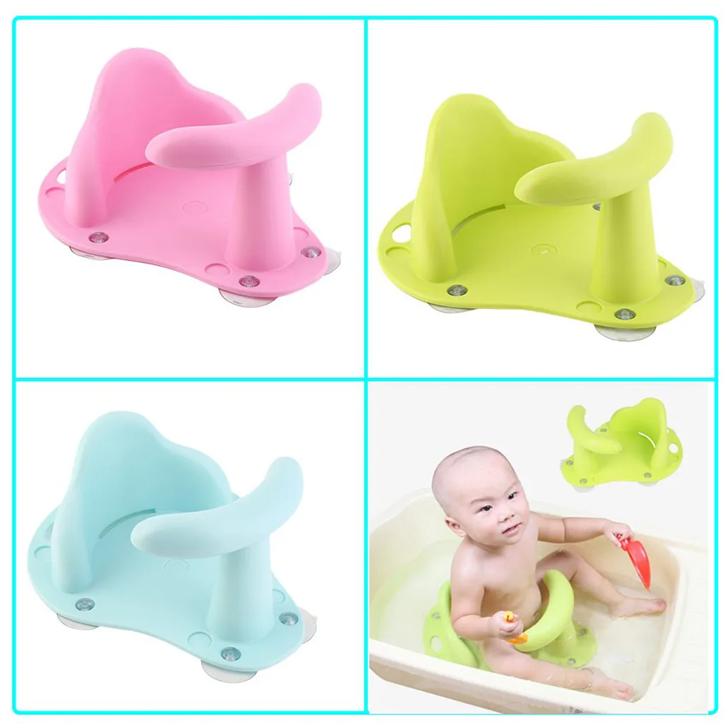 

Baby Shower Newborn Baby Bath Tub Ring Seat Infant Child Toddler Kids Anti Slip Safety Toy Chair Bathtub Mat Bath Seat Support