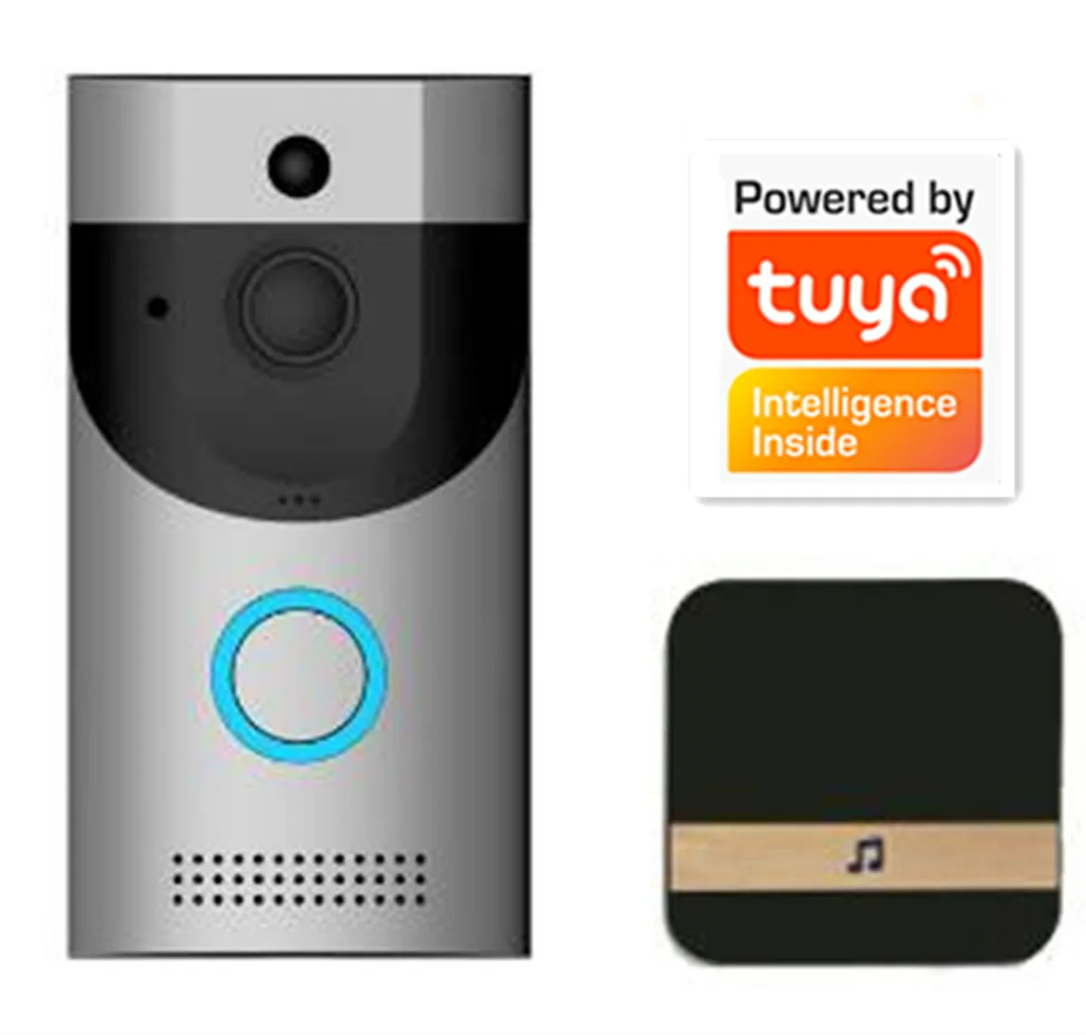 Anytek 2MP 1080P Tuya APP Remote Control Wireless WIFI Doorbell Visual DoorViewer Intercom Alarm Door Phone IP Camera With Chime