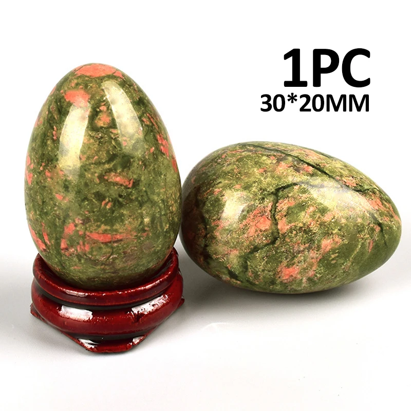 

Камень массажный в форме яйца из унакита, 30 х20 мм, 1 комплект