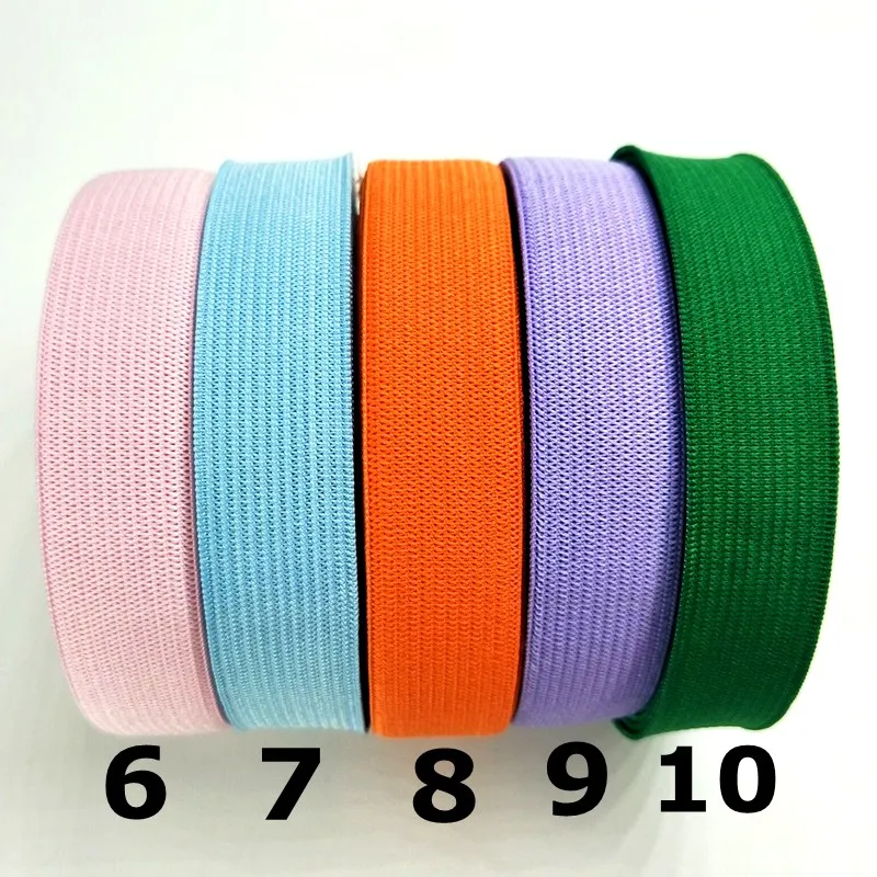 HL см ширина 5 м/лот Красочные высокие нейлоновые эластичные ленты для одежды