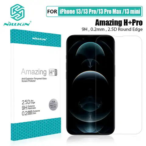NILLKIN для iPhone 14 Pro Max Защита экрана для iPhone 13 Pro для iPhone 13 CP + Pro /H + прозакаленное стекло для iPhone 13 mini