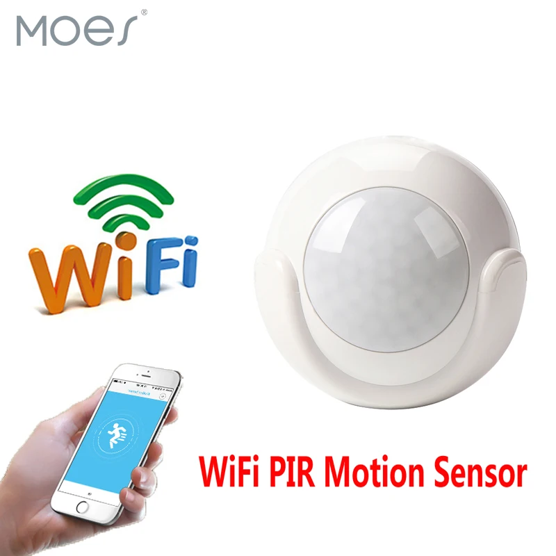 Wifi PIR датчик движения умный детектор человека для домашней системы безопасности, дополнительные автоматические оповещения, работа с Echo Google Home