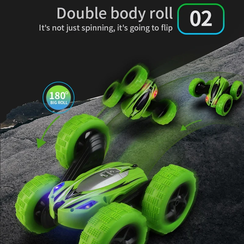 RC автомобиль 2 4G 4CH Гусеничный трюк Дрифт деформация багги Рок ролл 360 градусов