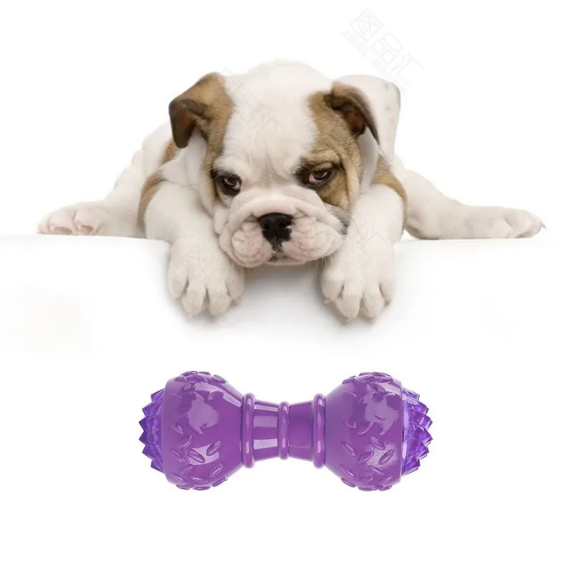 1 шт. щенок кость игрушка для домашней собаки Пищалками звук игрушки гантели