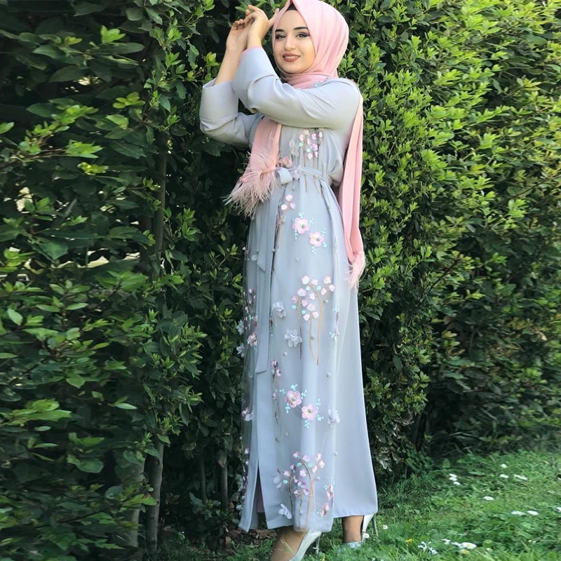 Abaya кимоно мусульманский кардиган женское платье для хиджаба Djelaba | Тематическая