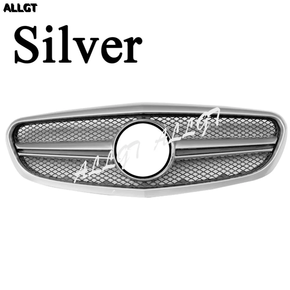 Car Front Grill fit for Mercedes W205 C class C250 C300 C40 2015 2016 bumper Grille BLACK GLOSS silver | Автомобили и мотоциклы