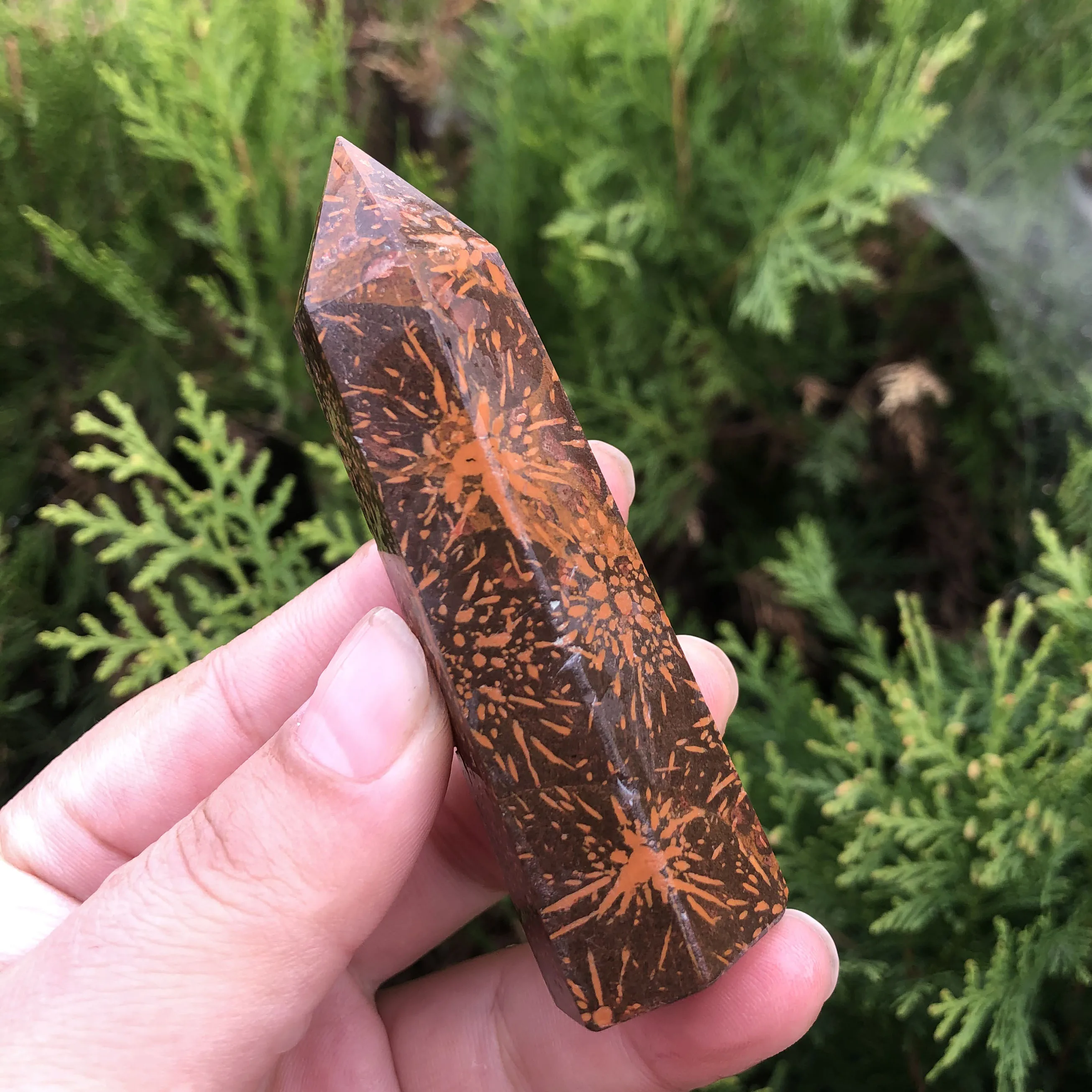 

High Quality Natural Golden Silk Jade Point Healing Crystal Tower For Reiki Rare Decorative