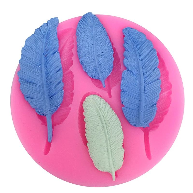 Силиконовый помадной форма Творческий листьев Форма Десерт Формы Для торт