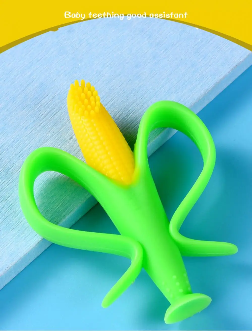 

Infant Baby Boys Girls Banana Toothbrush Food Grade Silicone Teether Baby Silicone Corn Toothbrush Toothbrush Wholesale