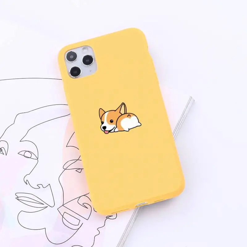 

Creative cute cartoon animal couple Phone Case Candy Color for iPhone 6 7 8 11 12 s mini pro X XS XR MAX Plus