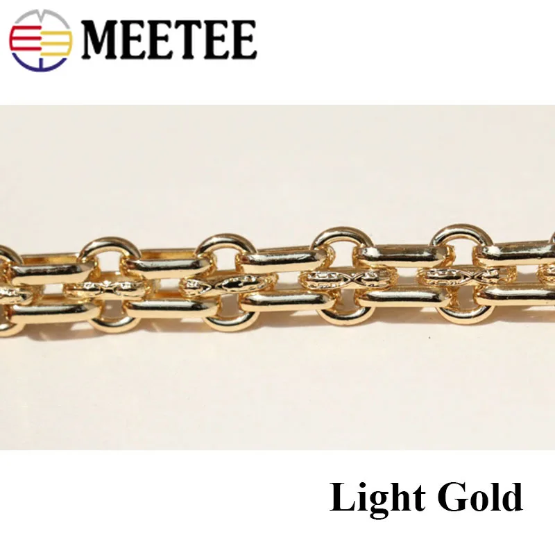 Meetee металлическая цепь шириной 40/60/80/100/120/140 см 12 мм вертлюжная застежка крючки для