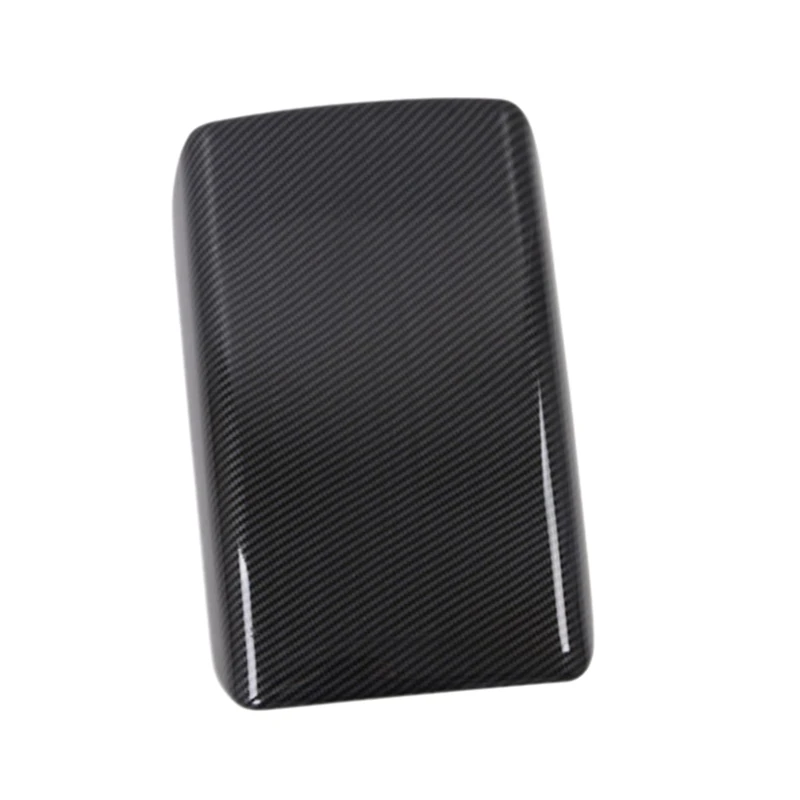 

Car Center Console Armrest Box Frame Cover Sticker for 2021 Tesla Model Y Car Interior ABS Carbon Fiber Stickers