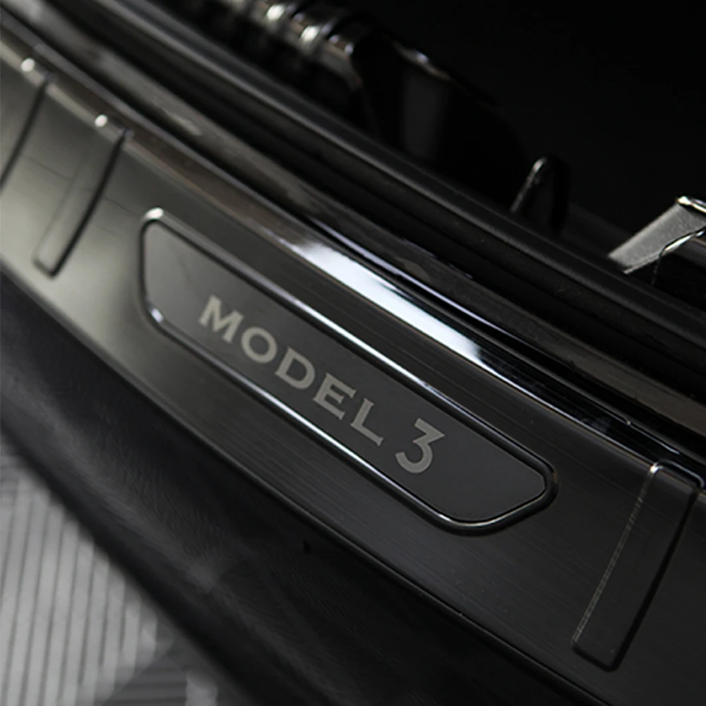 Model3 Автомобильная задняя крышка для багажника защитная накладка на бампер