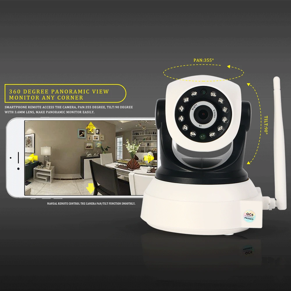 Беспроводная ip камера Wi Fi мини видеонаблюдения HD wifi 1080 P детский монитор для