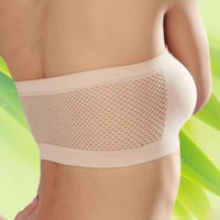 breathable mesh tube bra strapless crop tops women ladies sexy bralette bra bandeau summer dress shouderless crop top
