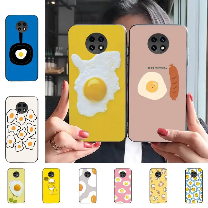 

Cute Poached Egg Phone Case For Redmi 9 5 S2 K30pro 4X 6Pro Fundas for Redmi 8 7 7A note 5 5A Capa