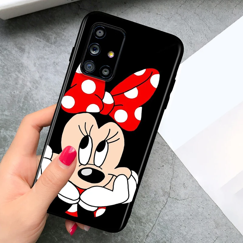 

Disney Cartoon Mickey Minne For Samsung A72 A52 A02 A32 A12 A42 A51 A91 A81 A71 A41 A31 A21 A01 S Black Phone Case