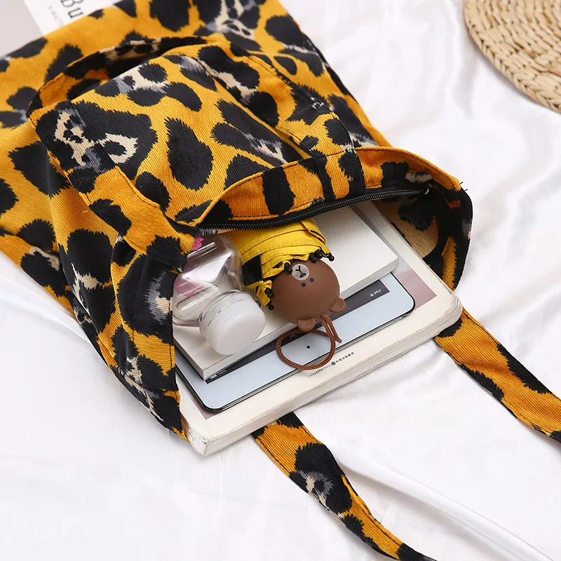 HotWholesale Korean original retro handbag ins stylish Leopard pattern simple Joker cloth student shoulder bag | Багаж и сумки