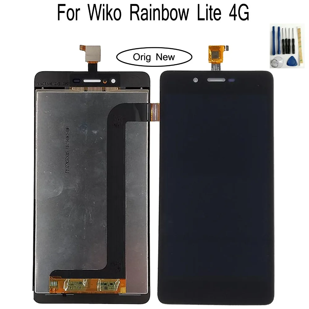 

Shyueda 100% Oig NEW For Wiko Rainbow Lite 4G LCD Display Touch Screen Digitizer Assembly wth tools