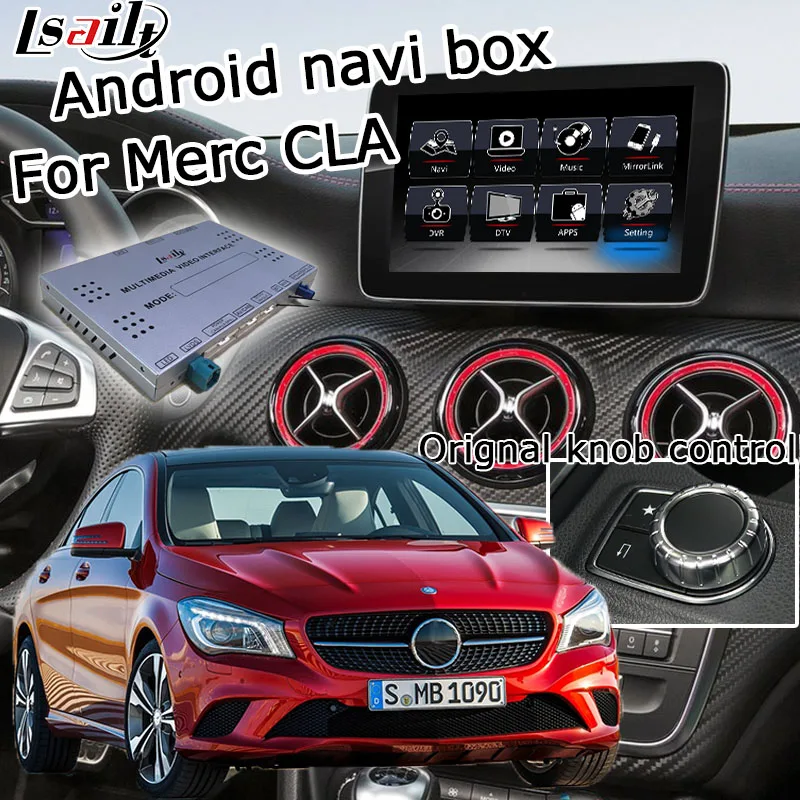 Коробка интерфейса для Mercedes benz CLA class NTG 5 0 Android/carplay GPS навигация видео интерфейс