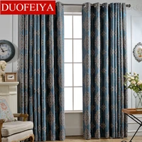 european style luxury living room floor curtain air curtains bedroom curtains blackout chenille