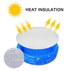 Круглая пузырчатая пленка, прозрачное покрытие для солнечного бассейна, удерживающее Тепло одеяло для наземных бассейнов