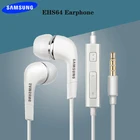 Оригинальные наушники Samsung EHS64 со встроенным микрофоном, проводные наушники-вкладыши 3,5 мм для Galaxy A51, A71, A32, A52, A72, A21 S, M31 S
