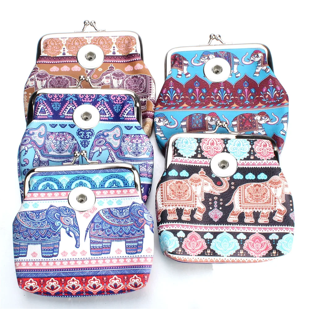 Новые кошельки для мелочи в этническом стиле с имитацией слона кнопками размером