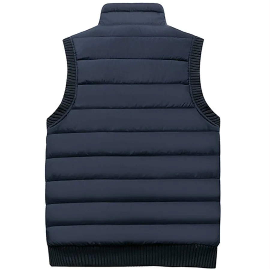 Бренд 2018 осенне зимнее Мужское пальто теплая куртка без рукавов повседневный