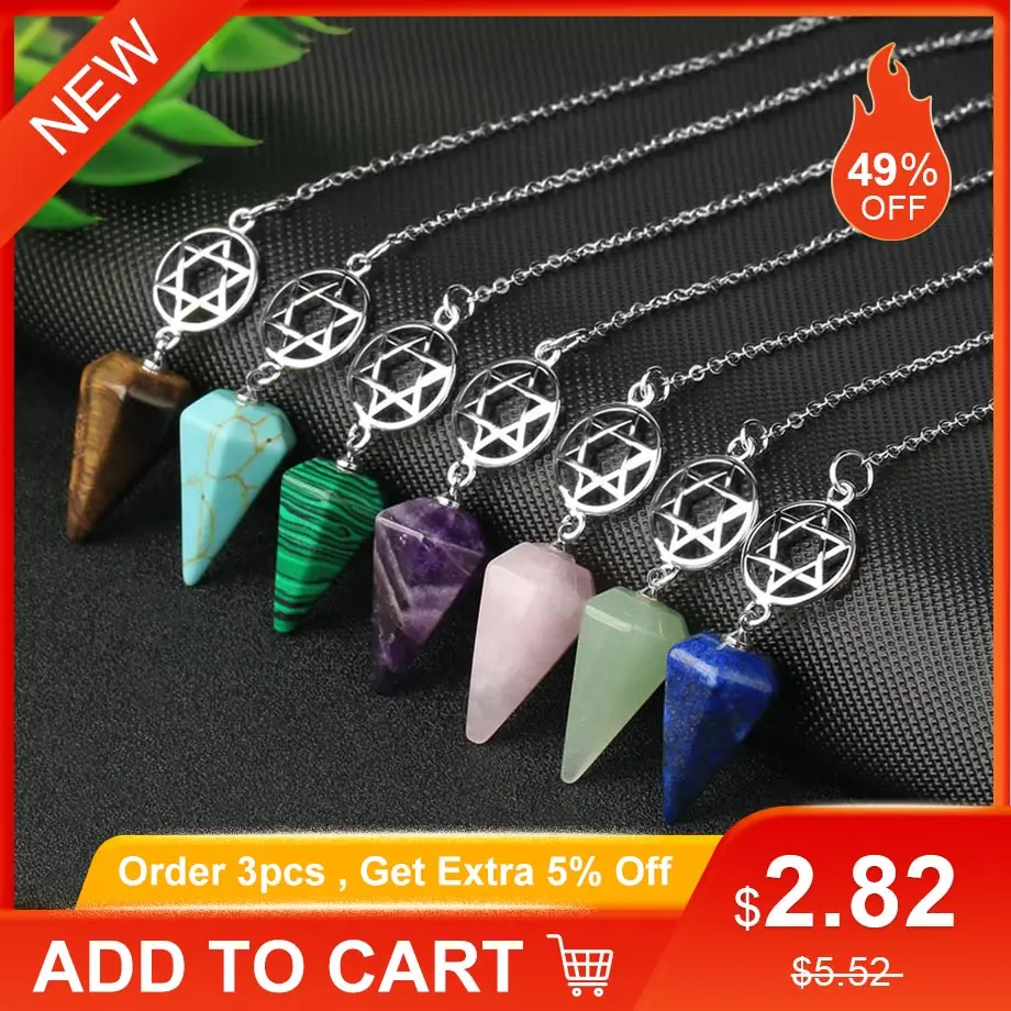 Маятниковые Подвески CSJA для гадания подвеска из натурального камня с