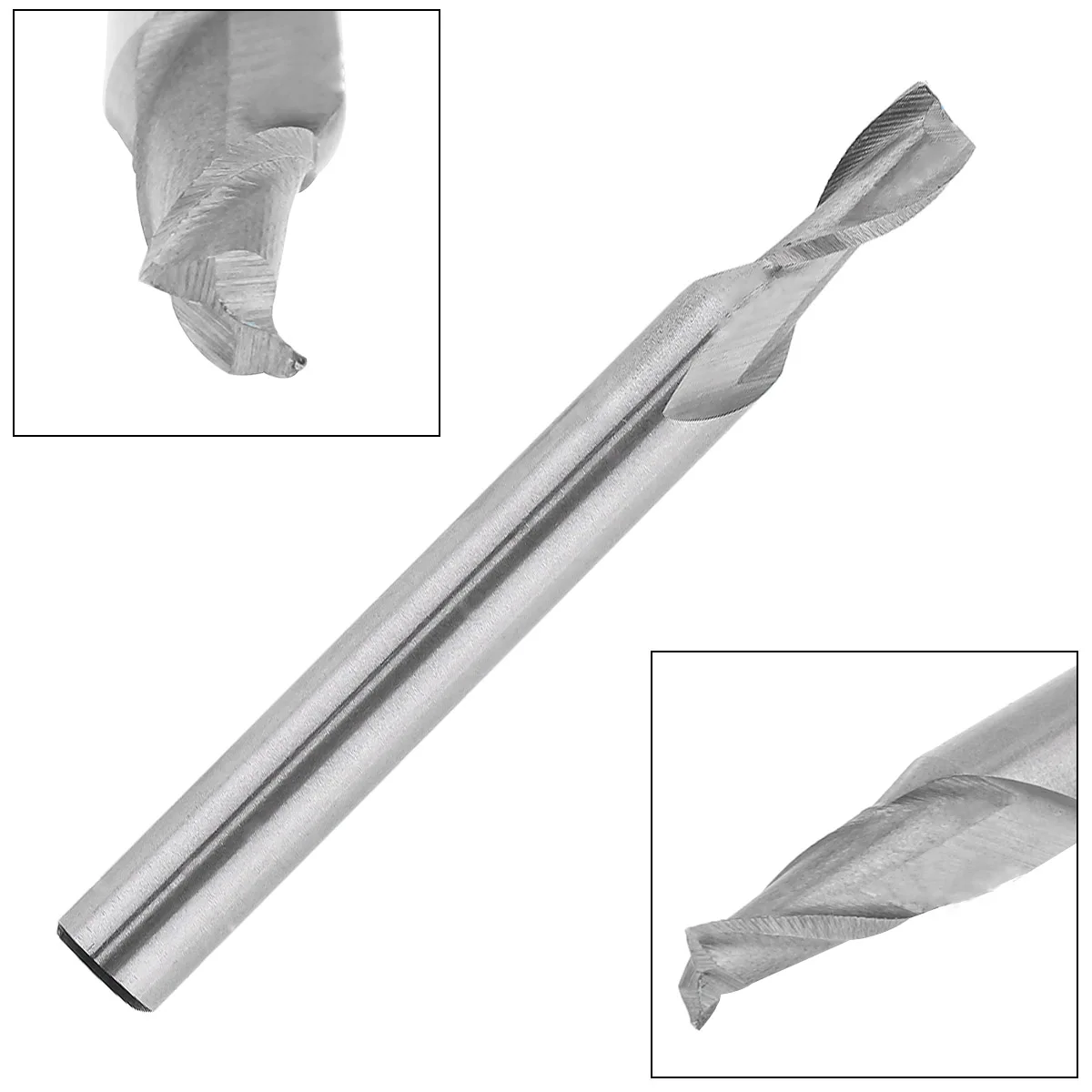 4 5 мм 2 Флейта HSS Концевая фреза с супер жестким прямым хвостовиком для обработки