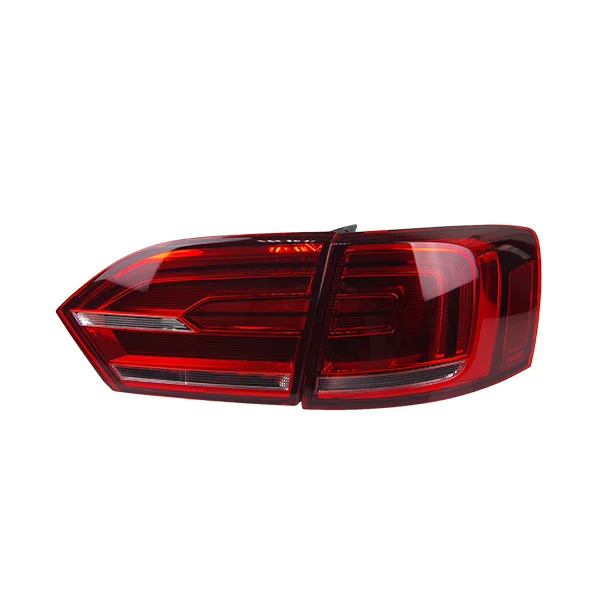 AKD Тюнинг автомобилей задние фонари для VW Jetta MK6 2012 Задние Фонари светодиодный DRL ходовые фары, противотуманные фары ангельские глаза задние парковочные огни - Цвет: Красный