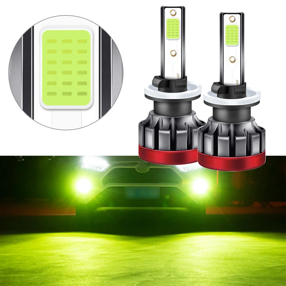 

2pcs LED Bulb Extremely Bright Lime Green 880 881 for Car Driving Fog Lights