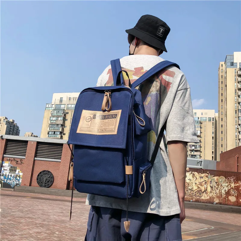 Вместительный рюкзак унисекс в стиле хип хоп с надписью|Мужские рюкзаки| |