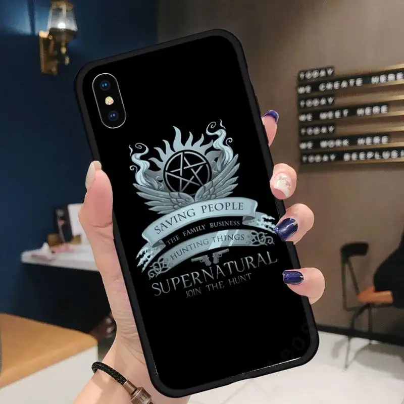 

Supernatural tv show Phone Case for iPhone 11 12 mini pro XS MAX 8 7 6 6S Plus X 5S SE 2020 XR