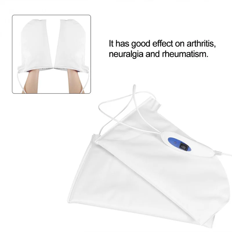 США вилка Электрический дизайн ногтей перчатки для рук маникюр с подогревом