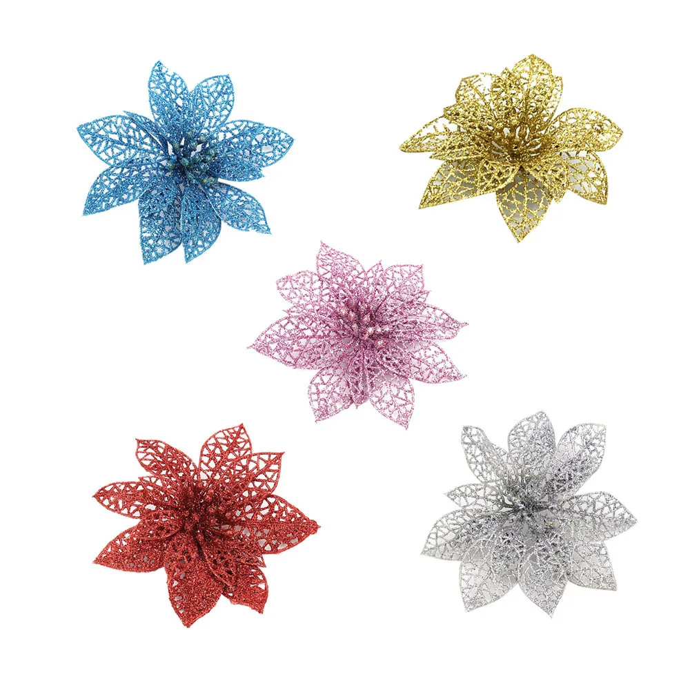 Рождественская елка имитация цветов Рождественское украшение подвесное для