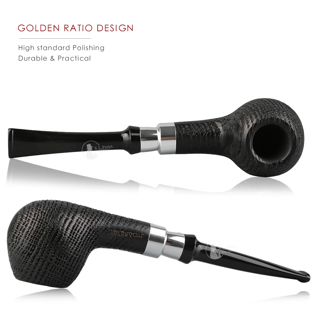 Трубка для курения OKA прямого типа с настоящей ручной работой. Повышает качество хорошо. С полными аксессуарами.