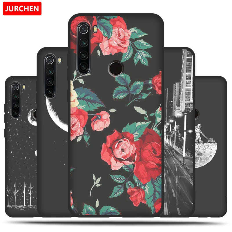 Чехол JURCHEN для Xiaomi Redmi Note 8 мягкий силиконовый чехол из ТПУ с милым мультяшным