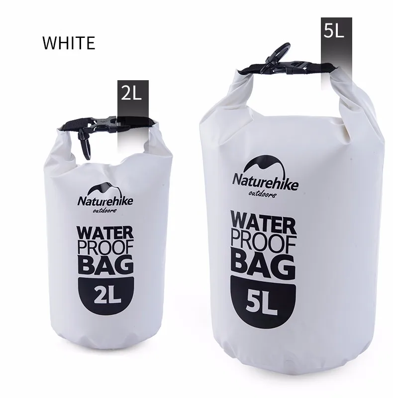 NatureHike речной треккинговые сумки 5L 2L мешок Открытый сухой плавательный Каякинг Водонепроницаемый Пляж океан Рафтинг сумка портативный